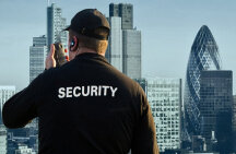 fiscal comunicando através de rádio