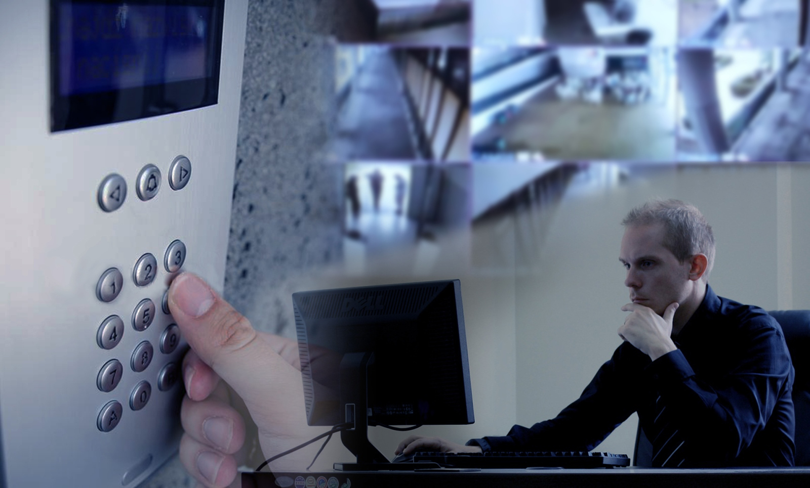 Portaria virtual controlando o acesso remotamente em condomínio - pequeno